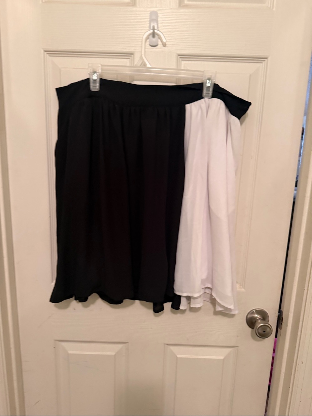 torrid Black and White Two-Tone A-Line Skirt
